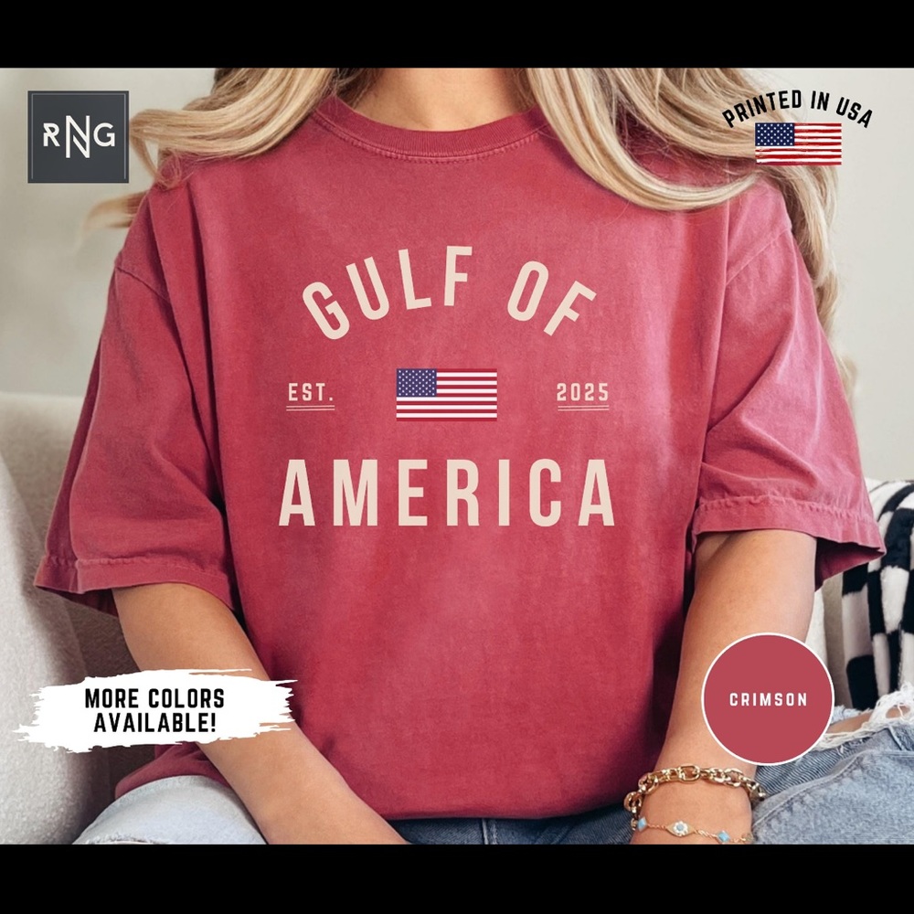 Crimson 'Gulf of America' T-Shirt